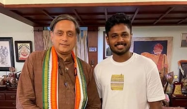Shashi Tharoor shared a lot of posts about Sanju Samson in the past few years, supporting his place in the team. Image: FB-Tharoor