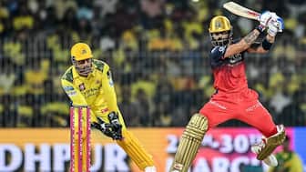 RCB will face CSK in Bengaluru in the evening match on April 5. Image: AFP