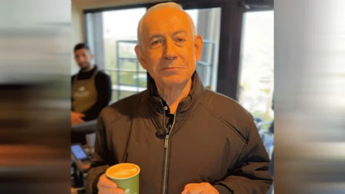 Israel Prime Minister Benjamin Netanyahu in a video he released earlier this week, showing himself drinking coffee on the outskirts of Jerusalem. Image Courtesy: X Israel Prime Minister Benjamin Netanyahu in a video he released earlier this week, showing himself drinking coffee on the outskirts of Jerusalem. Image Courtesy: X