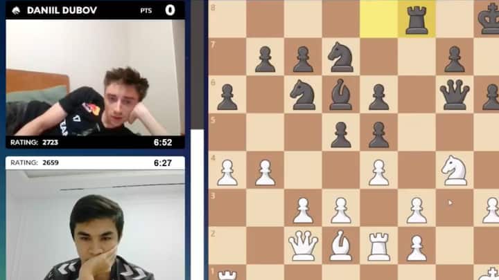 Sindarov handed rude wake-up call as Russian GM Dubov outplays Candidates winner 3-0 while lying in bed