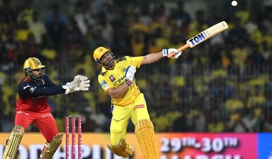 MS Dhoni is still recovering from a calf strain. Reuters