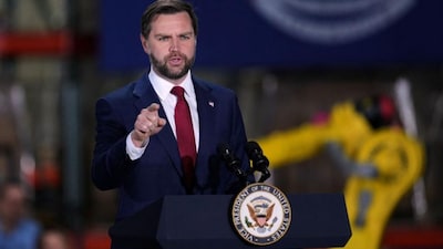 US Vice President JD Vance speaks at EDSI Cables on March 18, 2026, in Auburn Hills, Michigan. (Photo: AP)