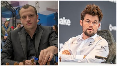 Hans Niemann has shared a rocky relationship with Magnus Carlsen since the fallout of the 2022 chess cheating scandal. Image credit: Frans Peeters/Peter Kranzl  via Grenke Chess