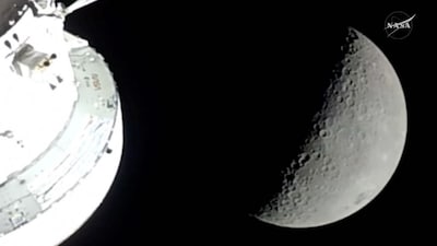 A view of the Moon as the Artemis II mission's Orion spacecraft approaches to reach its furthest distance from Earth, in this screengrab taken from a livestream video on April 6, 2026. Image/Nasa via Reuters