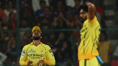 Chennai Super Kings captain Ruturaj Gaikwad reacts during the IPL 2026 match against arch-rivals Royal Challengers Bengaluru at Bengaluru's M Chinnaswamy Stadium. Reuters