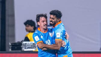 Ryan Williams scored on his India debut as Blue Tigers defeated Hong Kong in Kochi. Image: AIFF