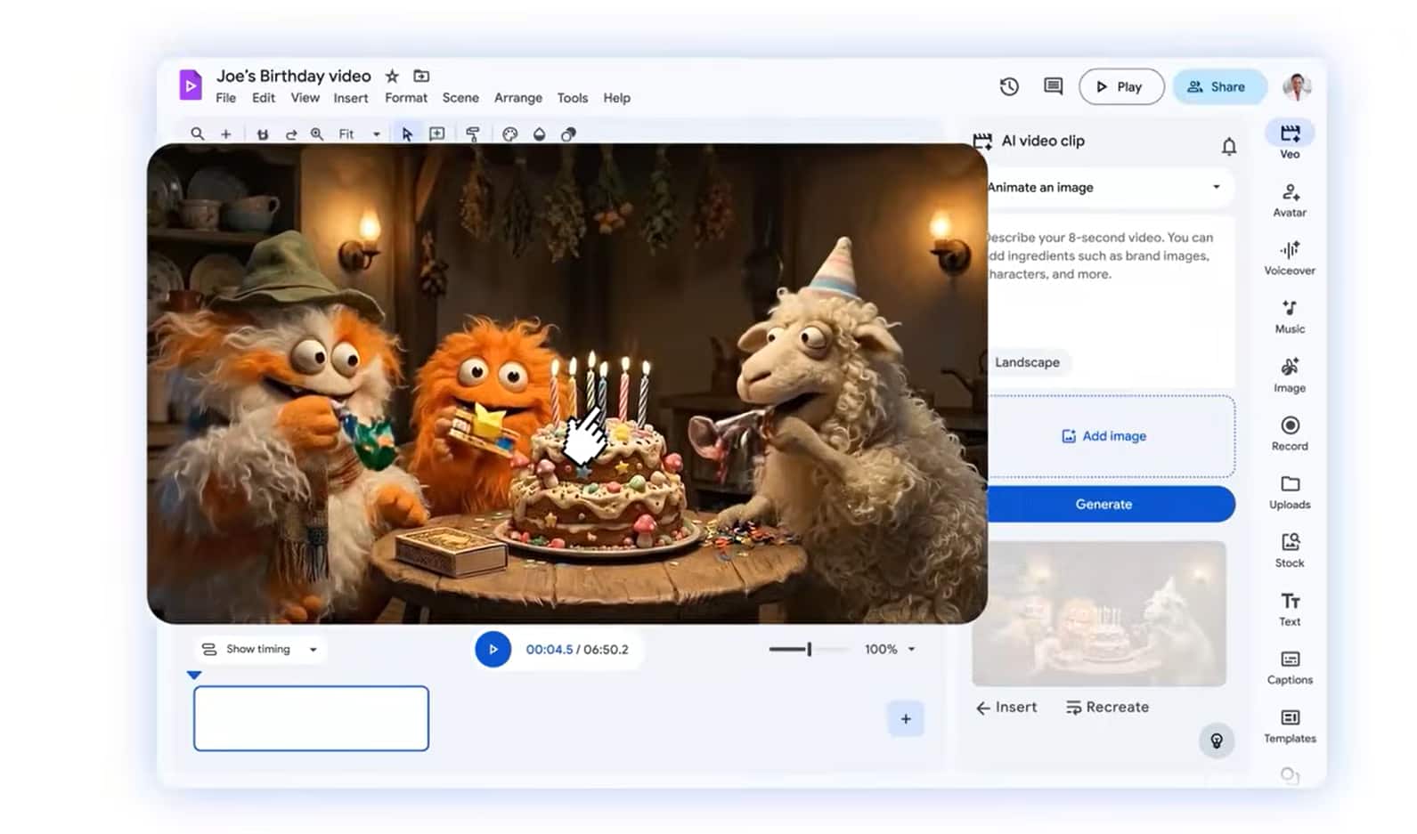 Google Vids new AI features