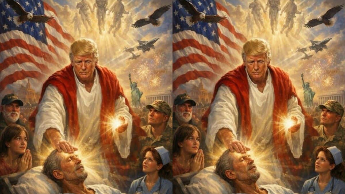 What forced Donald Trump to delete AI image of himself as Jesus-like figure?