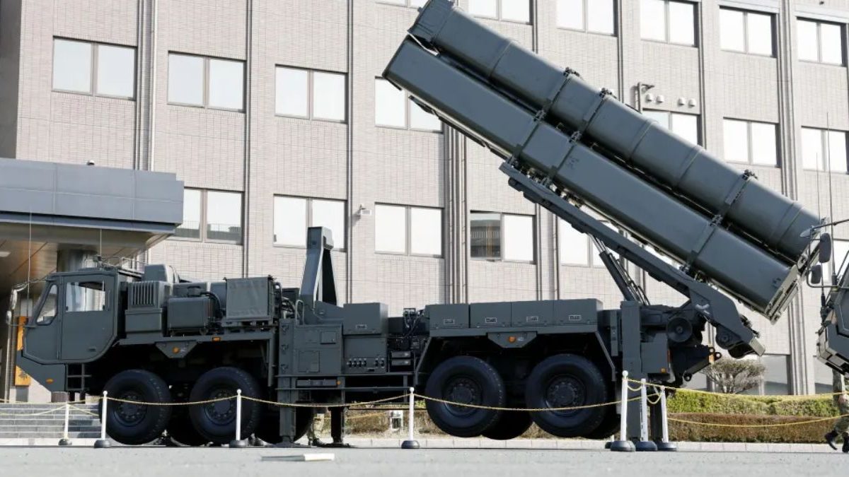 The Type-12 land-to-ship missile launcher is shown at the Camp Kengun in the Kumamoto prefecture, western Japan, on March 17, 2026. AP The Type-12 land-to-ship missile launcher is shown at the Camp Kengun in the Kumamoto prefecture, western Japan, on March 17, 2026. AP