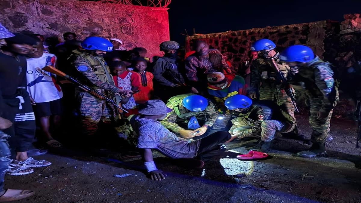 Beyond the battlefield: Indian peacekeepers lead rescue after DR Congo fire