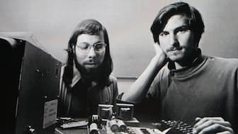 Steve Jobs and Steve Wozniak with one of their early Apple computers. Today, Apple has completed 50 years and become not just a tech giant but a cultural phenomenon. File image/Apple