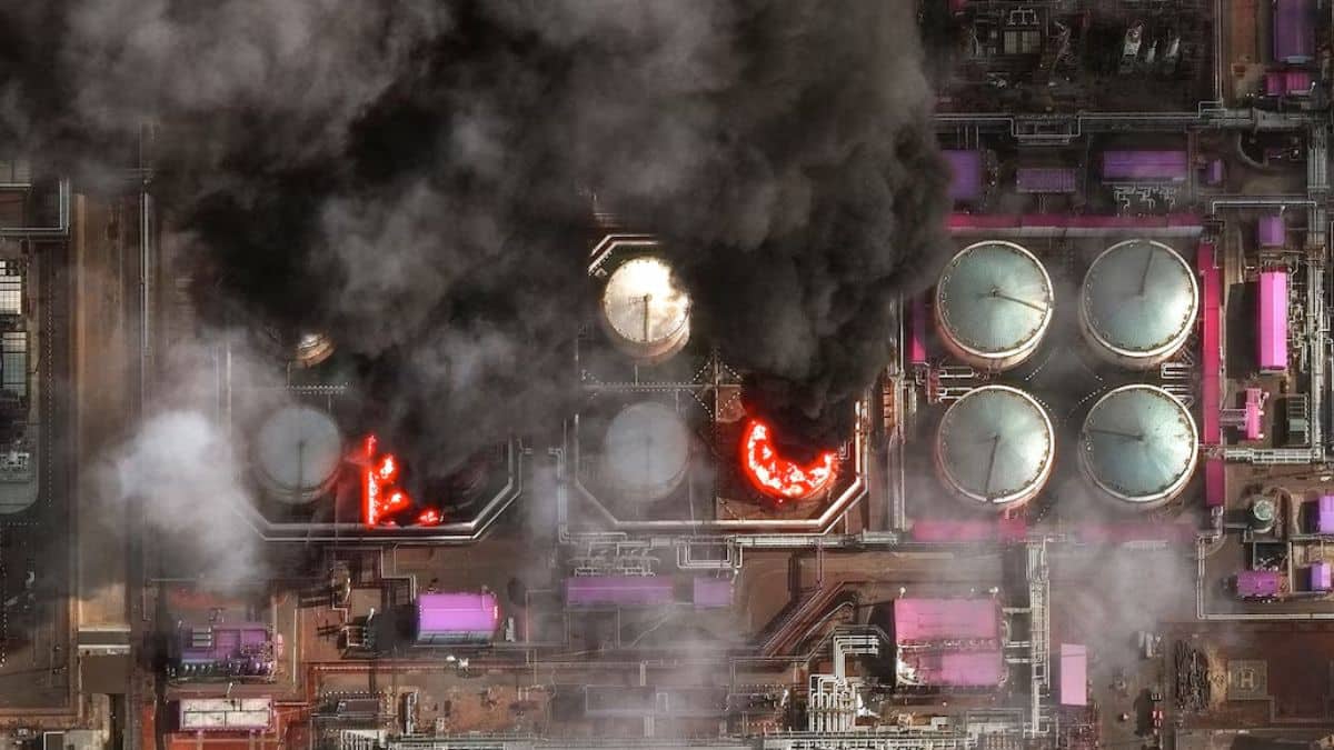 ‘Smell’ of war lingers in St Petersburg as Ukraine targets Russian oil facilities