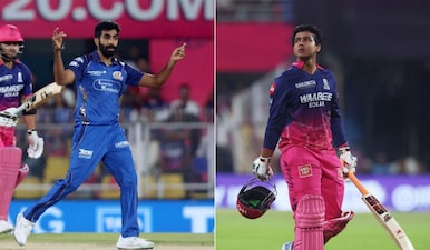 Vaibhav Sooryavanshi outsmarted Jasprit Bumrah as he hit him for two massive sixes. Image: Reuters