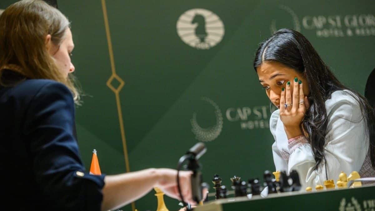 How Divya Deshmukh converted a certain loss against Anna Muzychuk into victory to join leaders at top of FIDE Candidates