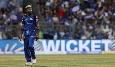 Hardik Pandya has been ruled out of the game against Delhi Capitals. Image: Reuters