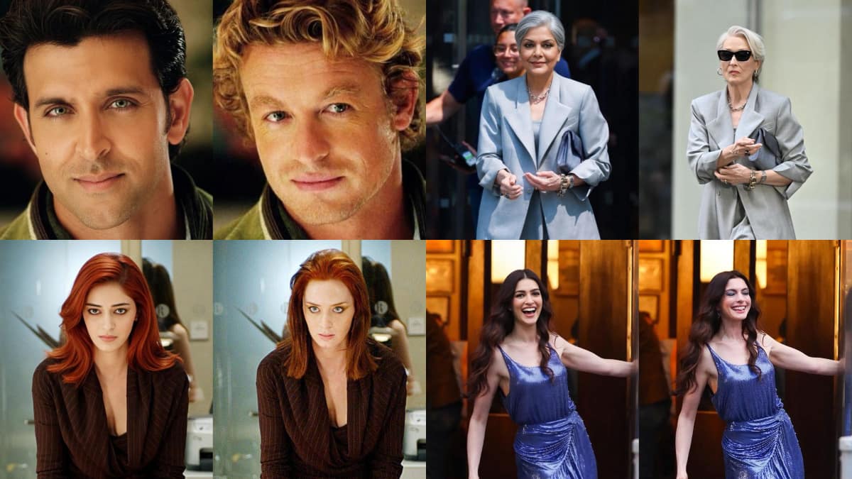 Hrithik Roshan, Ananya Panday, Zeenat Aman: AI reimagines Meryl Streep ...