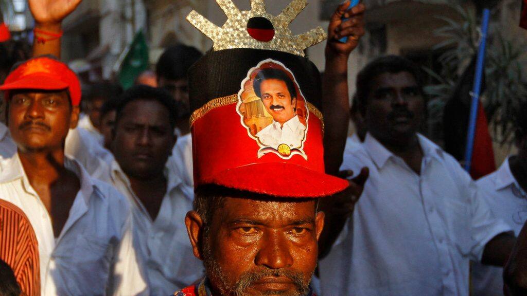MK Stalin’s DMK and the AIADMK-led opposition are locked in a close battle for pole position. Reuters