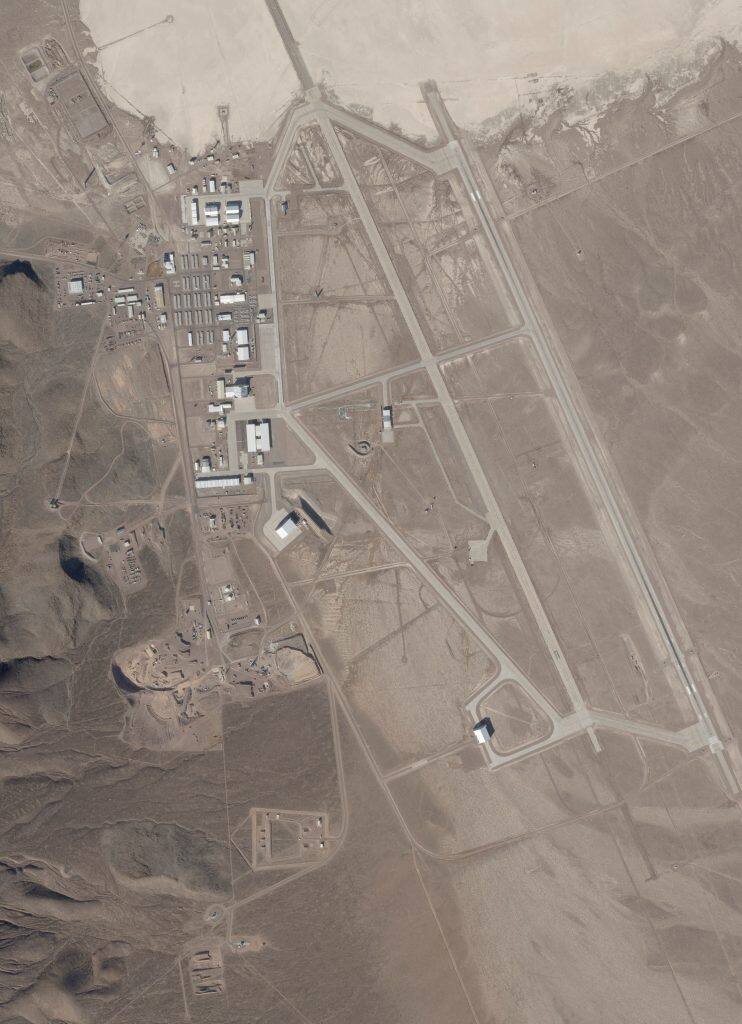 A satellite image shows Area 51 airbase in Nevada, US, January 11, 2025. File Image/Planet Labs via Reuters