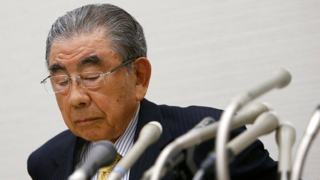 Toshifumi Suzuki, outgoing chairman and Chief Executive Officer of Seven & i Holdings Co, attends a news conference in Tokyo, Japan, April 7, 2016. File Image/Reuters