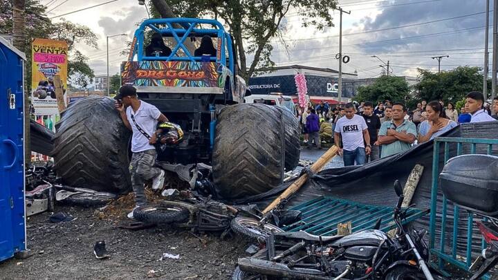 Monster truck ploughs into crowd in Colombia, three dead including 10-year-old girl