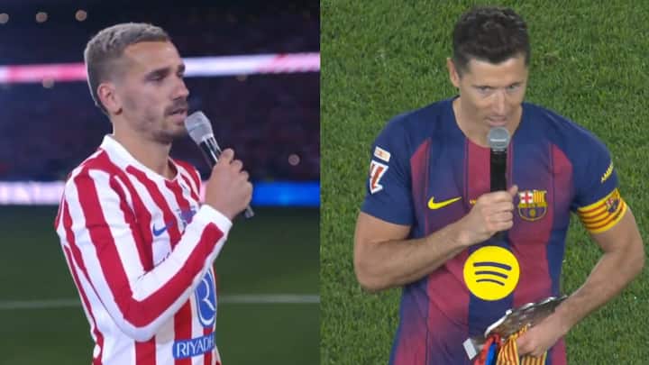 WATCH | Griezmann, Lewandowski deliver soul-stirring speeches in Madrid and Barcelona
