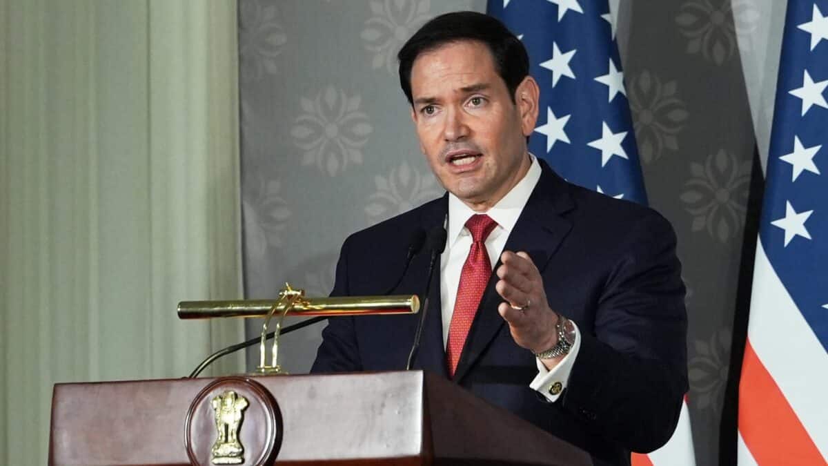Photo: firstpost.com Rubio tells allies no new Iran strikes for now as US shifts to sanctions, Hormuz pressure: Report
