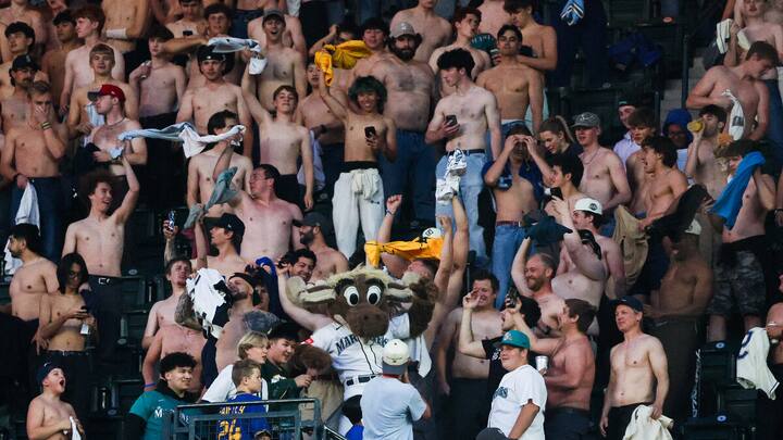 Shirtless fans, football chants and chaos: How MLB in US found an unlikely new stadium tradition
