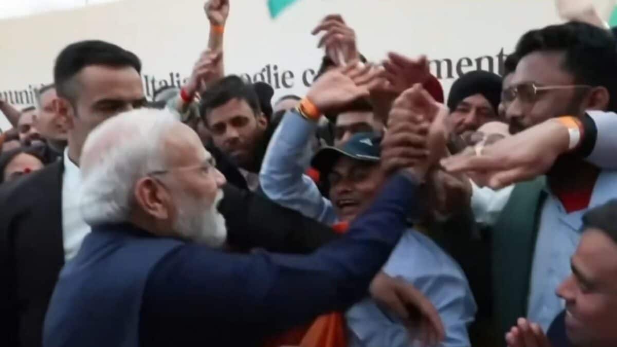 PM Modi gets grand diaspora welcome in Rome as five-nation tour nears end