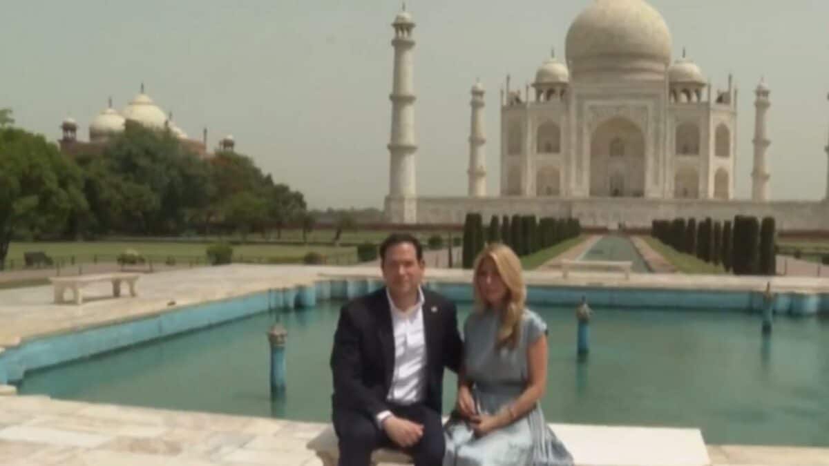 Marco Rubio visits Taj Mahal with wife ahead of high-stakes Quad talks in Delhi | Video