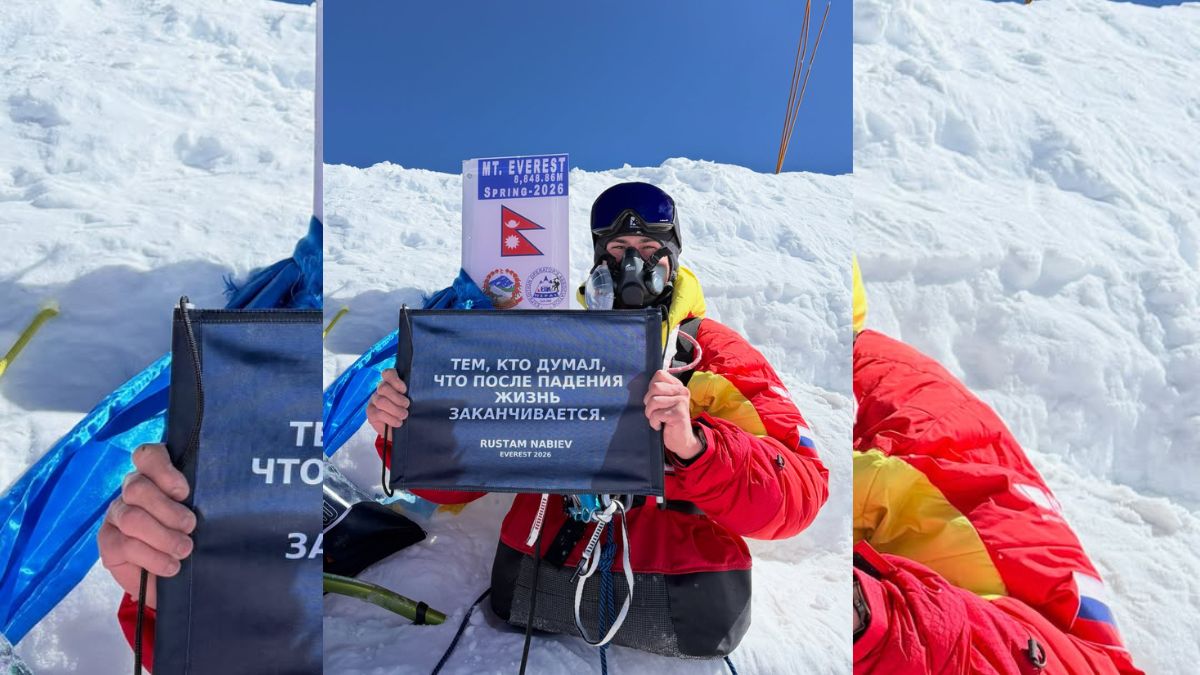Meet Rustam Nabiev, the ex-Russian soldier who climbed Everest using only his arms