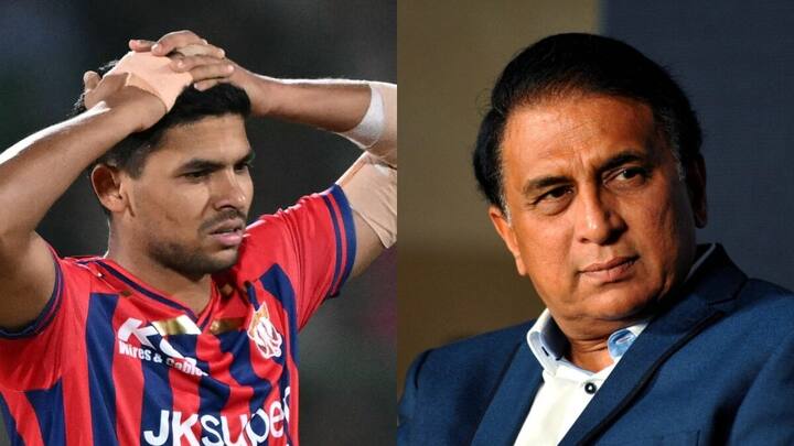 Sunil Gavaskar's mockery of Akash Singh's chit celebration on live TV termed 'unprofessional' Sunil Gavaskar's mockery of Akash Singh's chit celebration on live TV termed 'unprofessional'