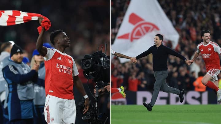 Saka, Arteta react in emotional scenes as Arsenal end 20-year wait for Champions League final: 'It would be fair to say that tonight...'