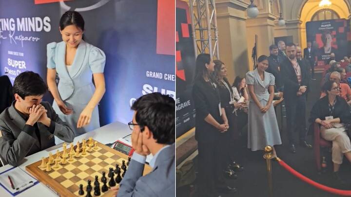 Sindarov can’t stop blushing as girlfriend and three-time world blitz champion Bibisara makes first move - WATCH Sindarov can’t stop blushing as girlfriend and three-time world blitz champion Bibisara makes first move - WATCH