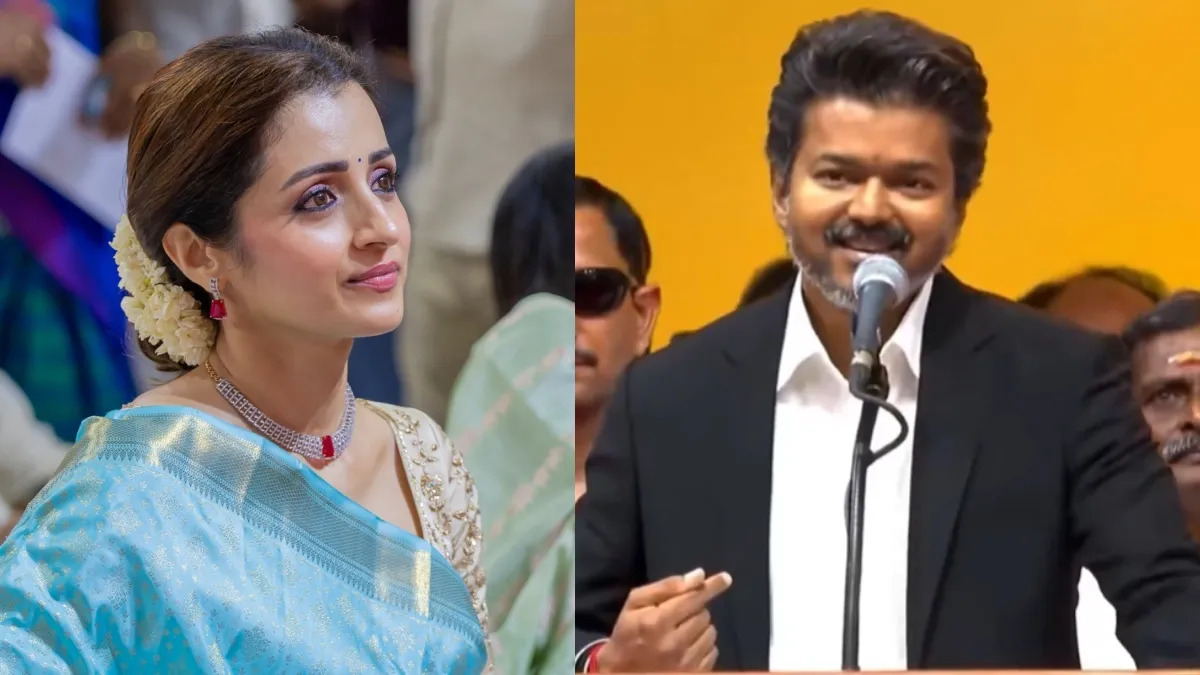 Trisha Krishnan breaks down as Thalapathy Vijay takes oath as Tamil Nadu CM, user says 'As a woman, this is beyond embarrassing because...': WATCH