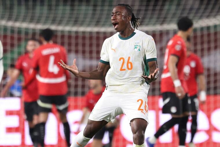 #26 Yan Diomande - Ivory Coast (forward): The RB Leipzig winger has been one of the most hotly-pursued stars, with clubs such as PSG and Liverpool being on the chase for him. (Photo by FRANCK FIFE / AFP)