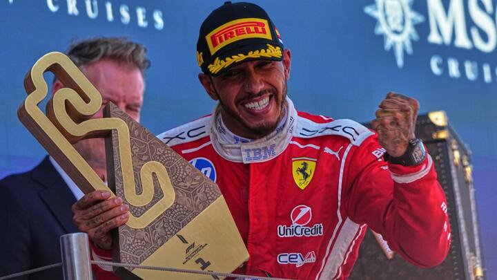 Hamilton snaps Antonelli's streak, scores debut win for Ferrari at Barcelona-Catalunya Grand Prix