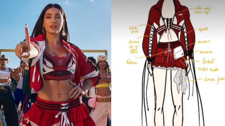 Nora Fatehi's FIFA World Cup outfit was made from just 5 T-shirts, a jacket and a pair of pants, reveals designer Nora Fatehi's FIFA World Cup outfit was made from just 5 T-shirts, a jacket and a pair of pants, reveals designer