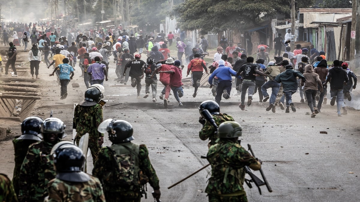 One shot as protests erupt in Kenya over US-backed
