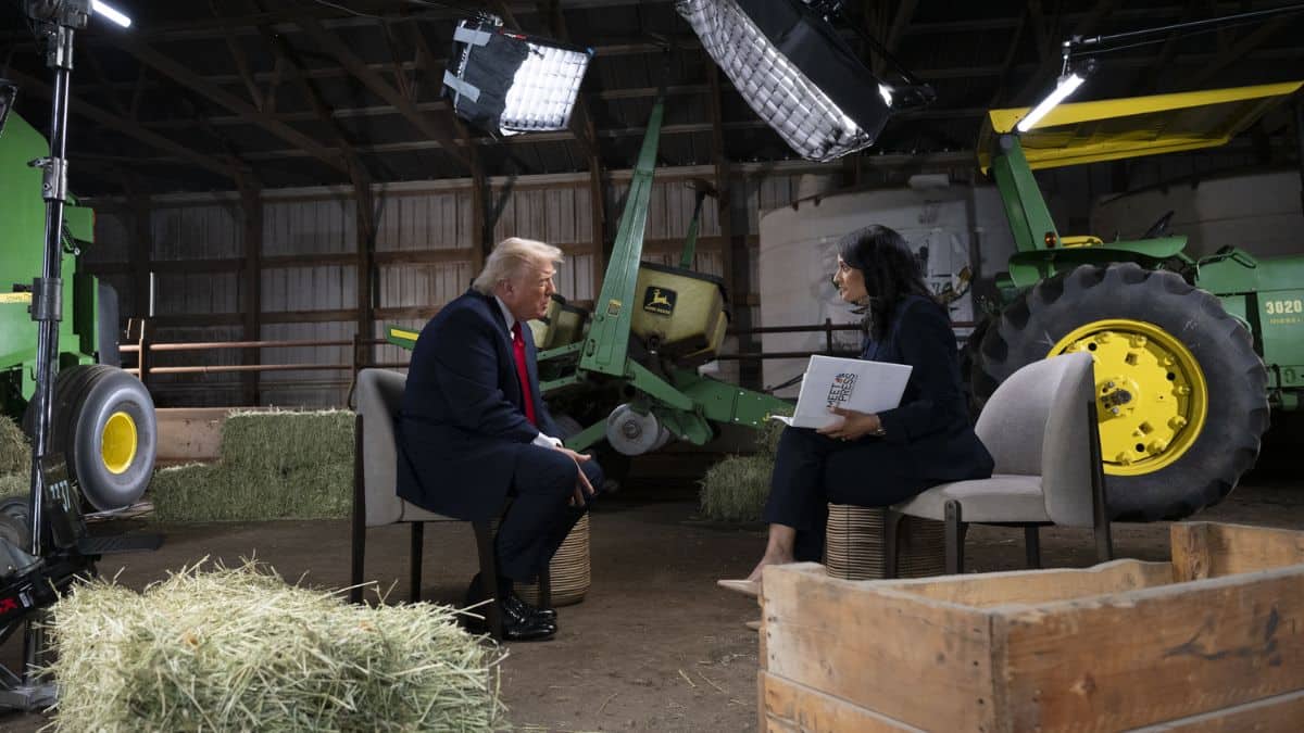 Trump flees interview when asked about false election fraud 