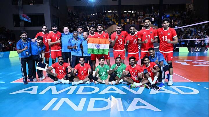 Indian men's volleyball team wins historic bronze at AVC Men's Cup 2026 after beating Bahrain