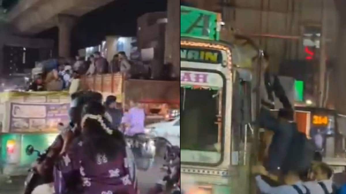 India’s Silicon Valley on a flatbed: Metro disruption forces Bengaluru IT workers onto trucks | Watch