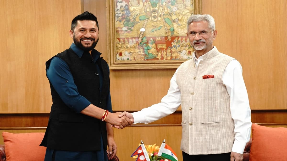 Jaishankar meets Nepal’s ruling party chief Rabi Lamichhane, discusses bilateral ties