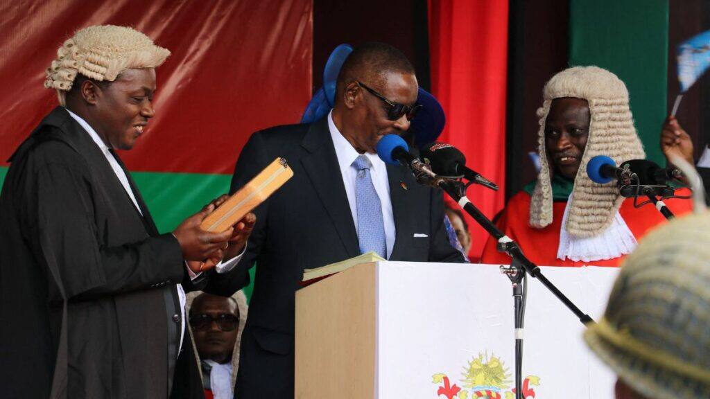 Arthur Peter Mutharika, the newly elected seventh president of Malawi, attends an inauguration ceremony, at the Kamuzu stadium in Blantyre, Malawi, October 4, 2025. File Image/Reuters