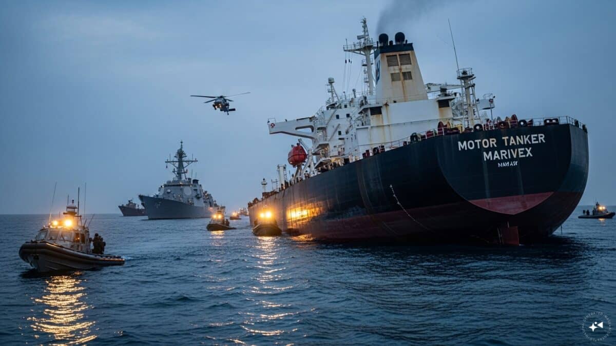 US says it struck sanctioned ship heading towards 