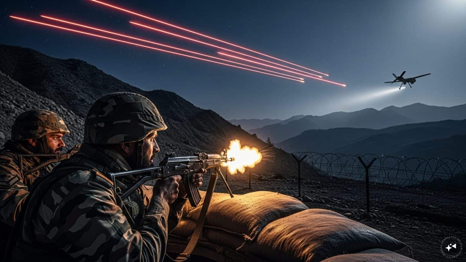 Army fires at Pakistani drone in J&K's Poonch, search finds nothing suspicious