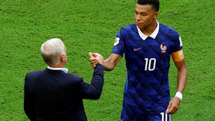 Mbappe pays emotional tribute to departing coach Didier Deschamps, regrets not giving him a better World Cup farewell Mbappe pays emotional tribute to departing coach Didier Deschamps, regrets not giving him a better World Cup farewell