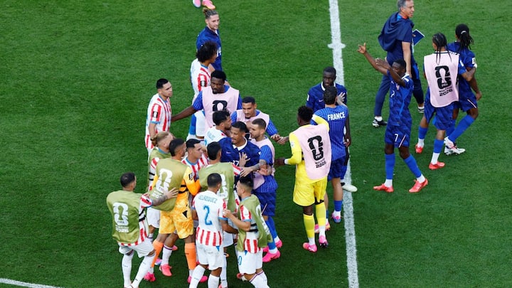 Paraguay termed 'disgusting' by critics for roughing up France during World Cup round of 16 clash: 'It's shameful' Paraguay termed 'disgusting' by critics for roughing up France during World Cup round of 16 clash: 'It's shameful'