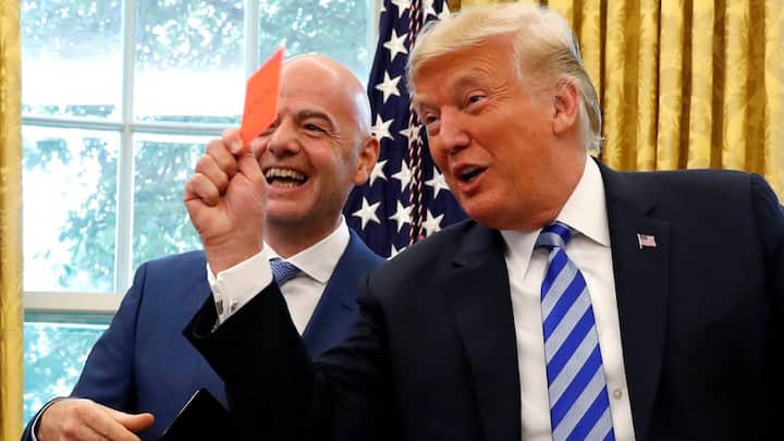 FIFA President under scrutiny as human rights group to lodge IOC complaint over Infantino’s support for Trump FIFA President under scrutiny as human rights group to lodge IOC complaint over Infantino’s support for Trump
