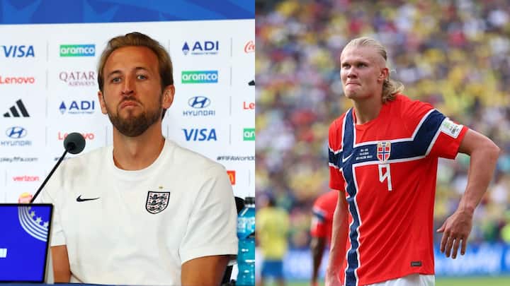 Harry Kane brushes off parallels with Erling Haaland ahead of Norway-England showdown: 'We're completely different'