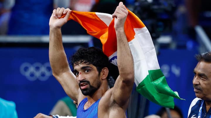 Aman Sehrawat crowned men's 57kg freestyle champion at Budapest tournament, wins gold